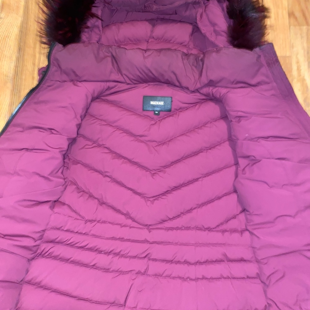 Mackage Patsy Down Jacket Red/Pink Size S - image 5